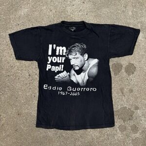Vintage Eddie Guerrero Tee Shirt Memorial RIP 2005 WWE "I'm Your Papi" Medium
